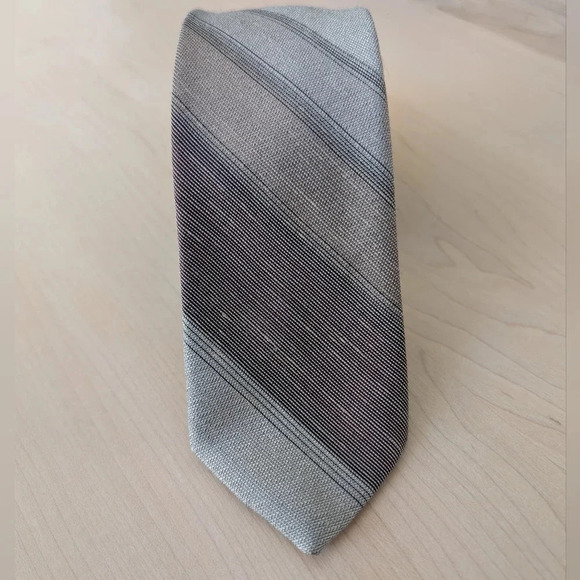 🇫🇷BALMAIN Vintage Tie,  Grey and brown - Picture 2 of 6